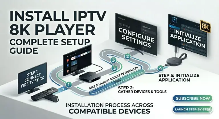 How to Install IPTV 8K Player on Amazon Firestick Android TV Google TV Chrome Cast 2