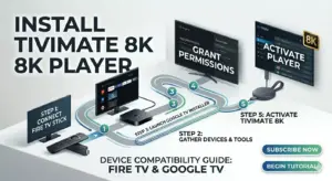 How to Install IPTV TiviMate 8K Player on Amazon Firestick Android TV Google TV Chrome Cast